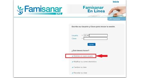 crear usuario famisanar colsubsidio|zoom